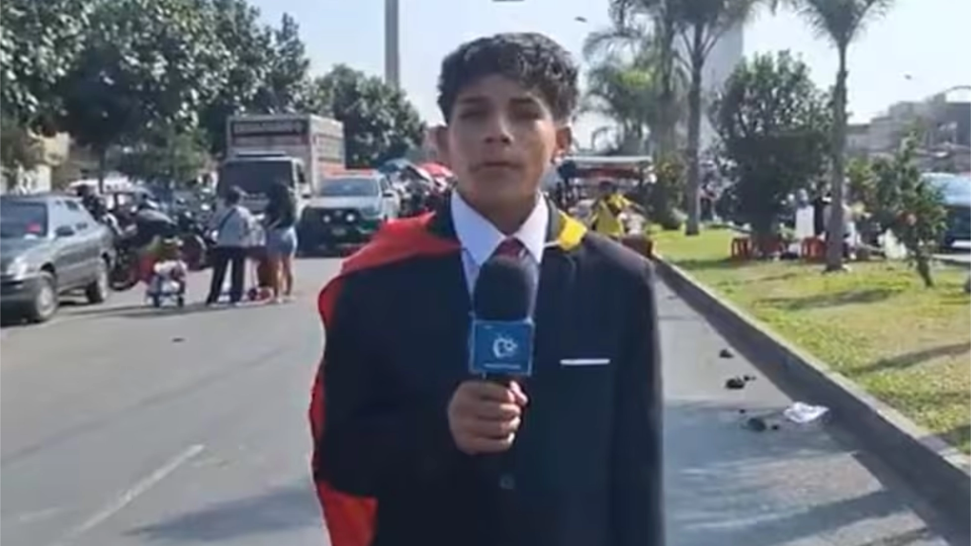 Pol Deportes, el joven andahuaylino que narró la final de la Libertadores desde el cerro y conmovió a todo el continente